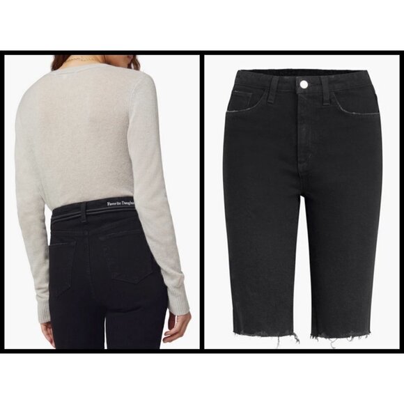 💕FAVORITE DAUGHTER💕 The Eva Long Slim Short ~ Portland Black 27 NWT - Picture 5 of 12